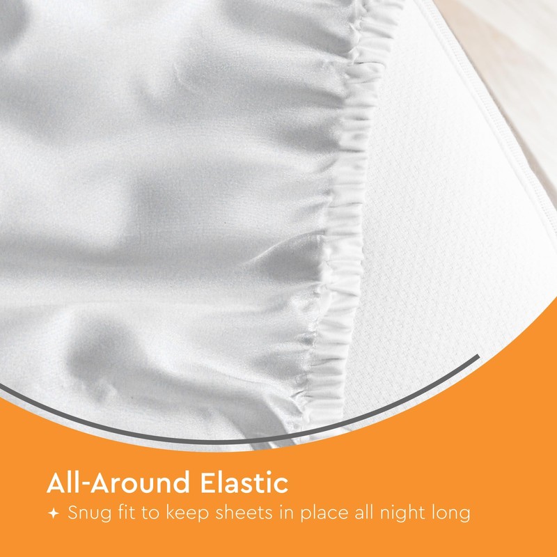 Sleep Mantra Waterproof Mattress Protector - Terry - Breathable, Noiseless