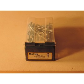 DOTTIE TEKHW102 #10 X 2 " HEX WASHER HEAD SELF DRILLING SCREWS  50 PCS.