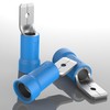 AUPROTEC 100x Flat Connector 1.5-2.5 mm² Blue/Plug Width 6.3 mm