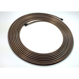 The Stop Shop 25 Feet of 1/4" (.028") Copper Nickel Brake Line Tubing (1)