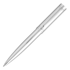 Cerruti 1881 Zoom Ballpoint Pen in Silver with Blue Refill, NST2094, Pack of 1