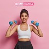 HolaHatha 1, 2, and 3 Pound Neoprene Dumbbell Weight Set