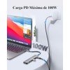 LENTION 7 en 1 Hub USB C a HDMI 4K60Hz,