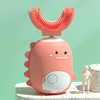 Kids Electric Toothbrush U Shaped IPX7 Waterproof Automatic Toothbrush Dinosaur