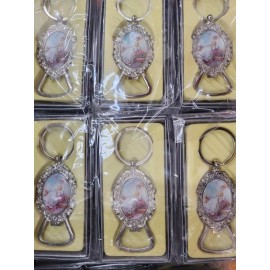 Unbranded 12 PC Baptism KEYCHAIN COMMUNION RECUERDOS De BAUTIZO Party FAVORS nino nina sky