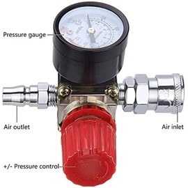 140PSI Air Compressor Pressure Switch Control Valve Manifold Regulator Gauge 1/4 Set