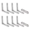 Rddconkit 10 Pcs 90 Degree Hinges Wooden Box Gift Wine