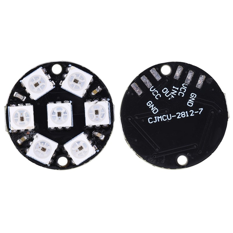 10Pcs LED Driver Development Board Round Built In Color Light