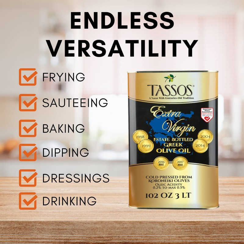 Tassos Extra Virgin Greek Olive Oil (Tassos) 3L