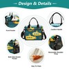 Glaphy Yellow Pattern Submarine Cute Lunch Bag Insulated Lunch Tote