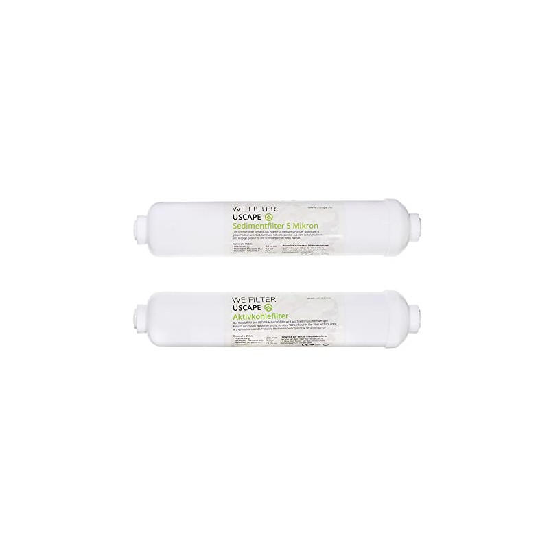 USCAPE Replacement Filter Set Osmosis System Activated Carbon and Sediment