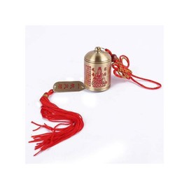 Lachineuse Doré et Rouge Buddhist Bell, 5 x 4 x 5 cm