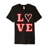 Love Peppermint Candy Cane Christmas Xmas Premium T-Shirt