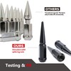 DYNOFIT 9/16-18 Wheel Spike Lug Nuts, 32x Chrome 9/16 inchx18