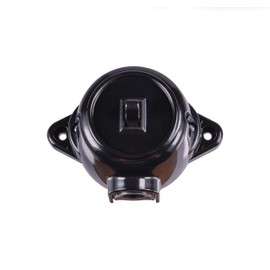 Surface-mounted vintage socket light switch round retro switch double-throw switch series switch