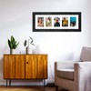 Gaevuian 8x24 Picture Frame Display 5 opening 4X6 Picture Frame