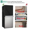 Dalema Outdoor Refrigerator Cover,600D Heavy Duty 100% Waterproof Upright Freezer
