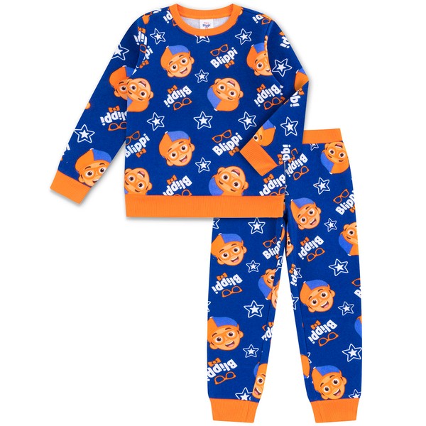 Blippi Boys Crewneck Sweater and Pants 2 Piece Set for