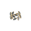 Glamor Theory Leafy Serenity Cuff Ring Blue