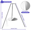 KIKIBRO Tripod Cooker Campfire, Grill Grate with Adjustable Height for