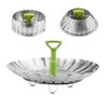 Versatile Premium Stainless Steel Vegetable Steamer Basket - Expandable Food