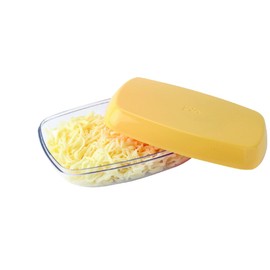 Joie Kitchen Gadgets 31072 Fresh Flip Cheese Saver and Storage Container, Holder, Pod, Hard Plastic Cover, One Size, Yellow