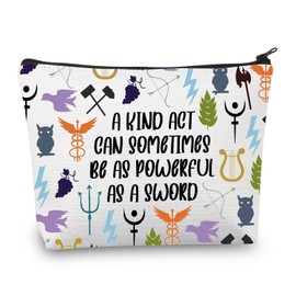 PLITI Percy Fan Gift Pegasus Zeus Gift Camp Half-Blood Gift Percy Merch Bookish Makeup Bag Horror Novel Lover Gift, Powerful Swordu, Fashionable