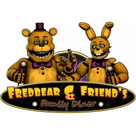 Laughing Dog Signs FNAF - Five Nights at Freddy's  (Fred Bear & Friend's Metal Sign -16"x24" Metal)