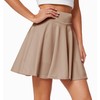Afibi Women's Casual Basic Versatile Flared Pleated Mini Skater Skirt