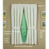 Today's Curtain Verona Reverse Embroidery Panel Pair and Tiebacks, 63",