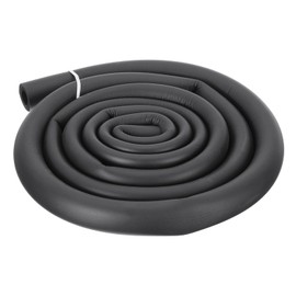DMiotech 1/2" ID x 3/16" Thick 5.7ft Pipe Insulation Tube Foam Grip Wrap Closed Cell Foam Tubing Non-Slip for Utensil Tools Handle Support,Black