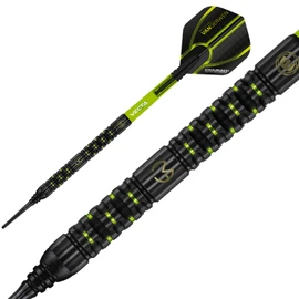 WINMAU Michael Van Gerwen MvG Adrenaline 22 g Professional Tungsten Softtip Darts Set with Flights and Shafts
