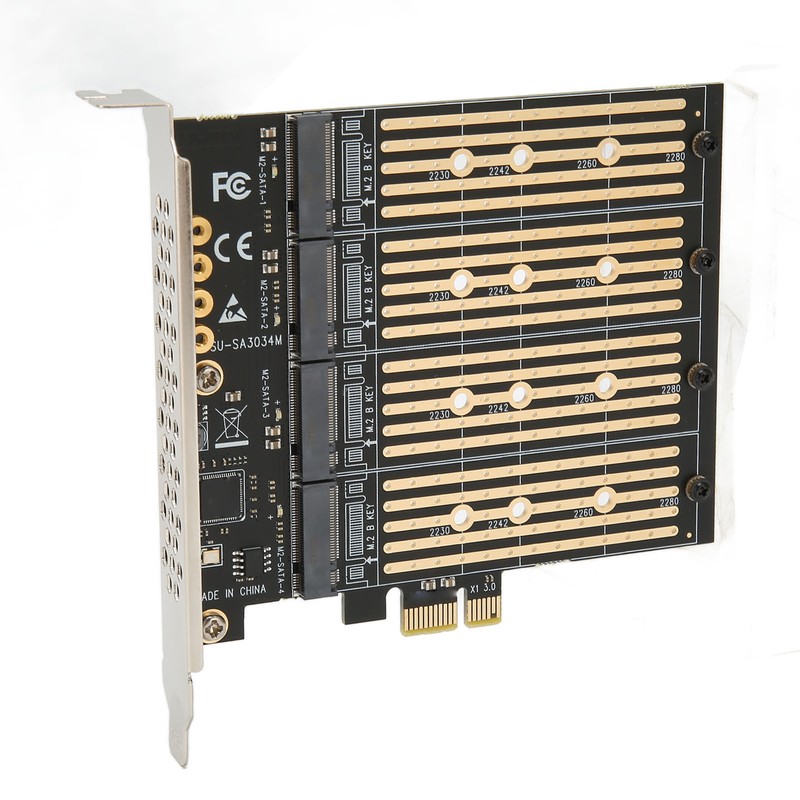 SATA NGFF to PCIe Adapter 4 Disk Position 10Gbps AHCI