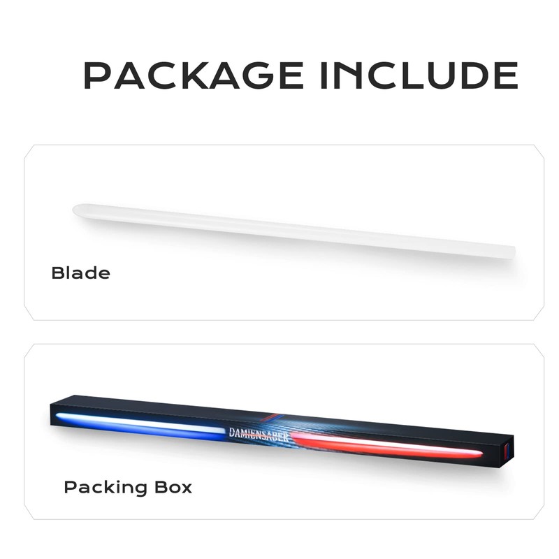 DAMIENSABER RGB Light Saber Blade, Basic Light Saber Blade Hollow