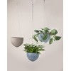 Scheurich Hanging Pot Ceramic Hanging Basket Dark Stone 18cm Diameter