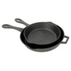 Bayou Classic 7451 Cast Iron Skillet Set, 10-Inch and 12-Inch,