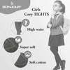 Bonjour - Girls (3 Pack) Multibuy Cotton Rich Plain Tights