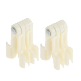 Outanaya 2pcs Mosquito Net Holder Fixing Net Stabilizer Net Fixing Clip Portable Net Retainer Bed Netting Fixing Retainer Net Fixator Net Fixing Clamps Retainer for Bed Net Plastic Beige