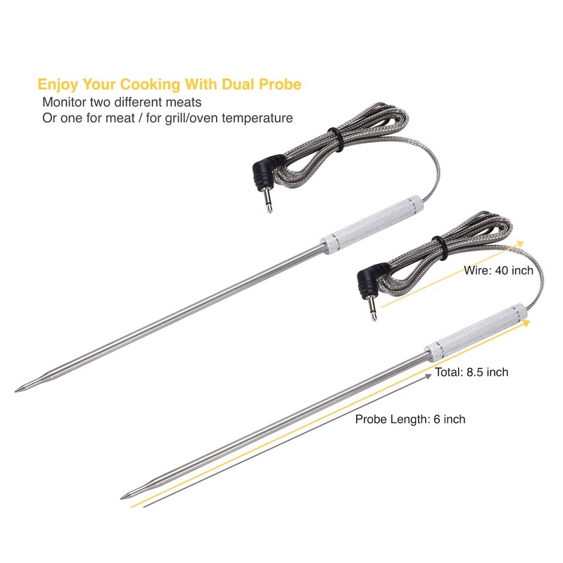 Upgraded Thermpro Probe Replacement for TP08S TP20 Thermopro Probe ReplacementTP17