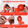 4pcs Dispensing Rubber Valves Compatible with Gatorade Water Bottle, Silicone