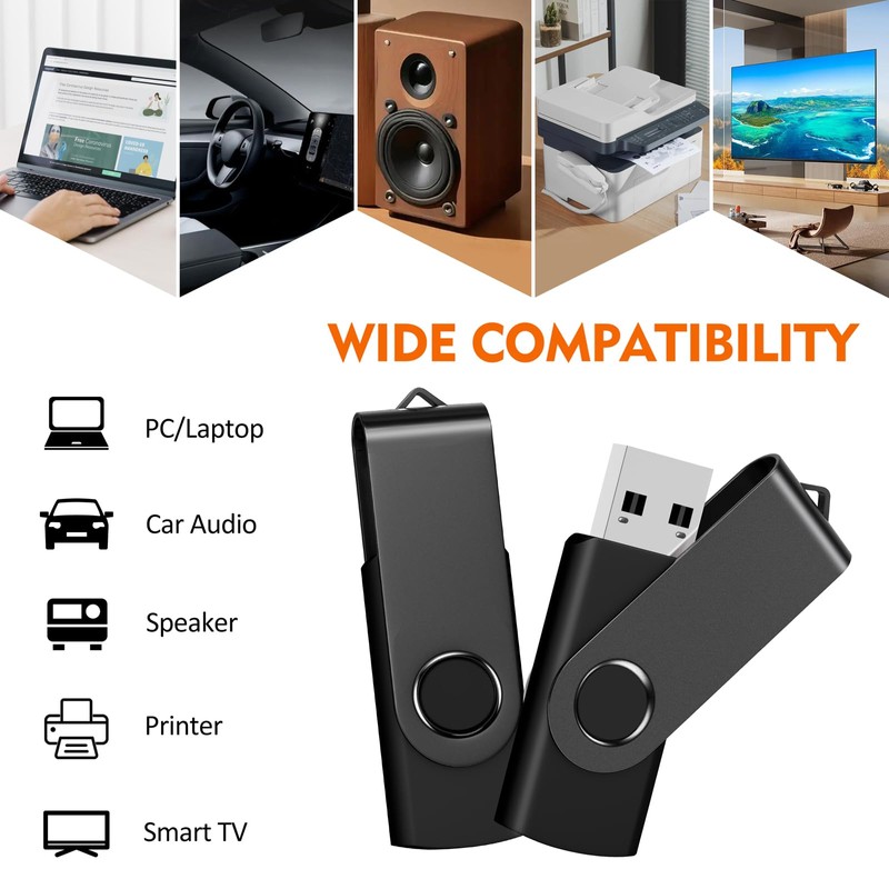 AreTop 16GB 20 Pack USB Flash Drive, Bulk USB 2.0