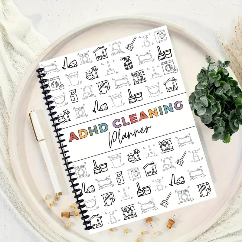 ADHD Cleaning Planner Cleaning Schedule and List Organiser Daily Weekly