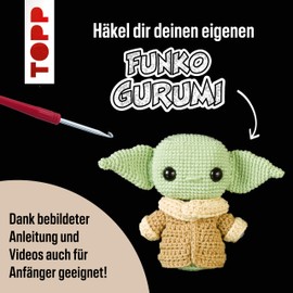 Funkogurumi Grogu. The Unofficial Crochet Set: Instructions, Yarn in 3 Colours (63% Cotton, 37% Polyacrylic), Filling Wadding, Crochet Hook 2.5 mm, Safety Eyes, Stitch Marker, Wool Needle