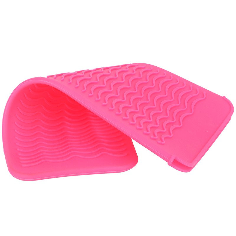 3Pcs Silicone Insulation Cover Heat Resistant Pouch for Hair Straightener