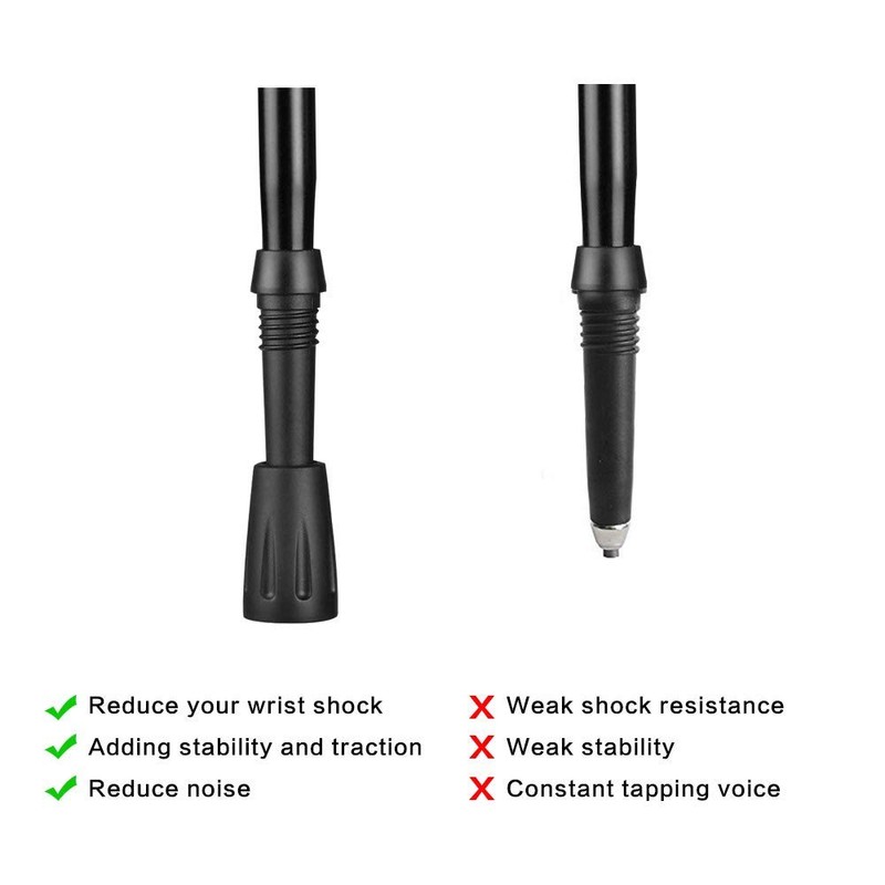 Walking Pole Rubber Tips 16 Pack Trekking Pole Tip Protectors