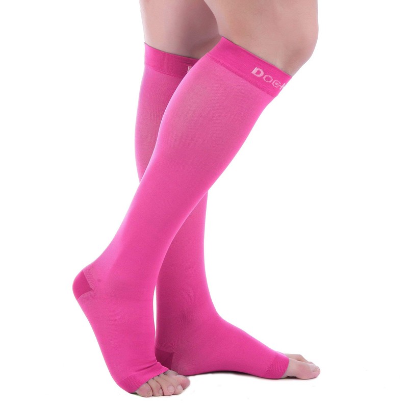 Doc Miller Open Toe Compression Socks for Men and Women,