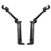 HIYOYO Black Adjustable Frame Mounted Highway Peg Mounts with Extended