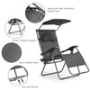 S AFSTAR Zero Gravity Chair with Shade Canopy, Reclining Lounge