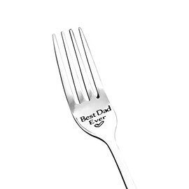 Best Dad Ever Gifts Fork Birthday Gifts for Dad from Daughter Son Fathers Gifts for Step Dad Wedding Gift for Father of The Bride Gifts from Kids Father in Law Retirement Gifts for Men Presents