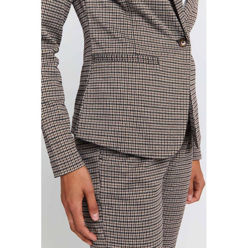 ICHI IHKATE Women's Blazer Short Blazer Jacket with Stretch and